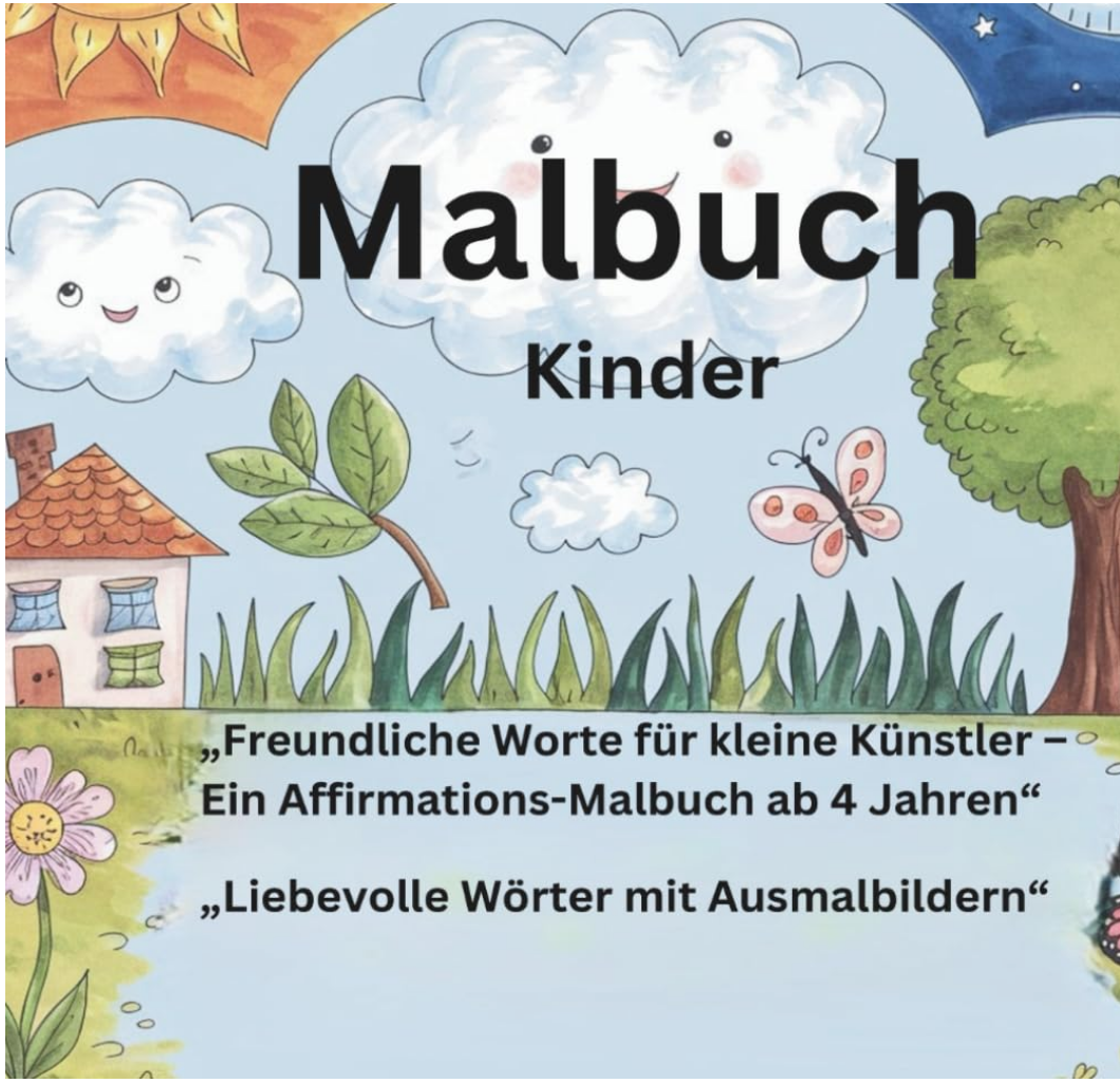 Freundliche Worte für kleine Künstler – Ein Affirmations-Malbuch ab 4“