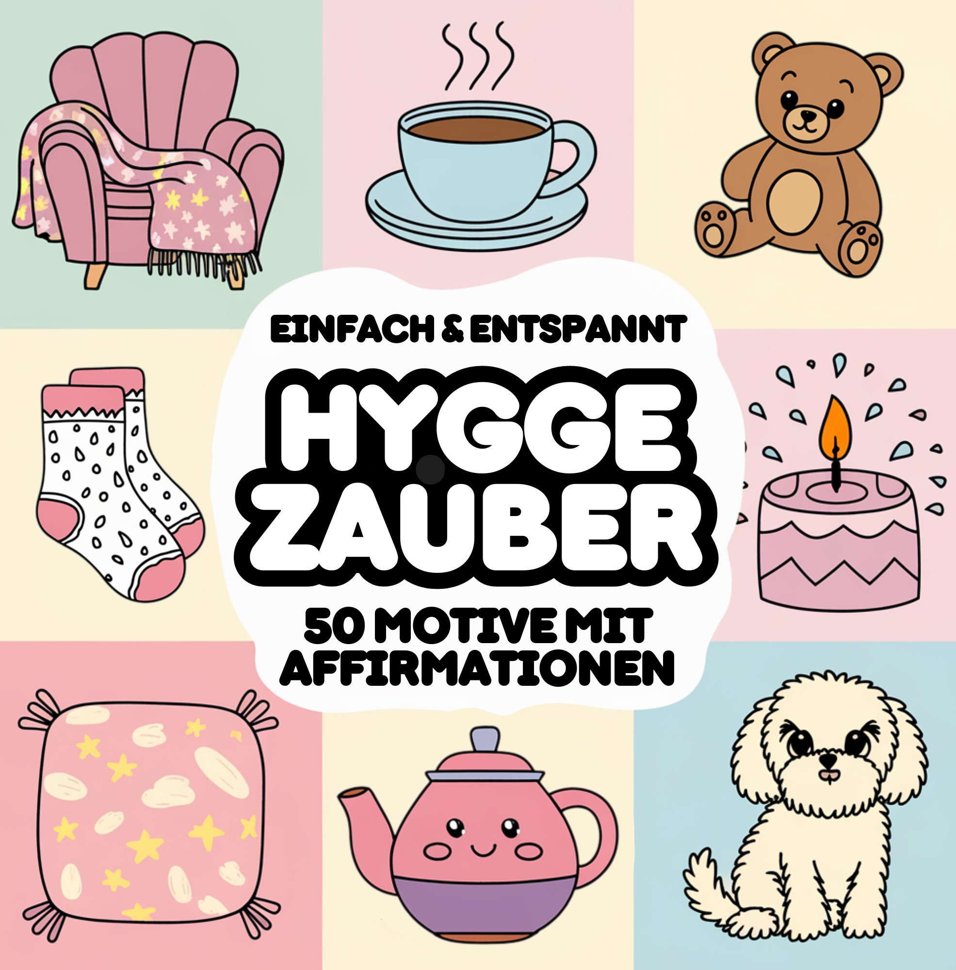 Malbuch Hygge Zauber - Einfach und Entspannt