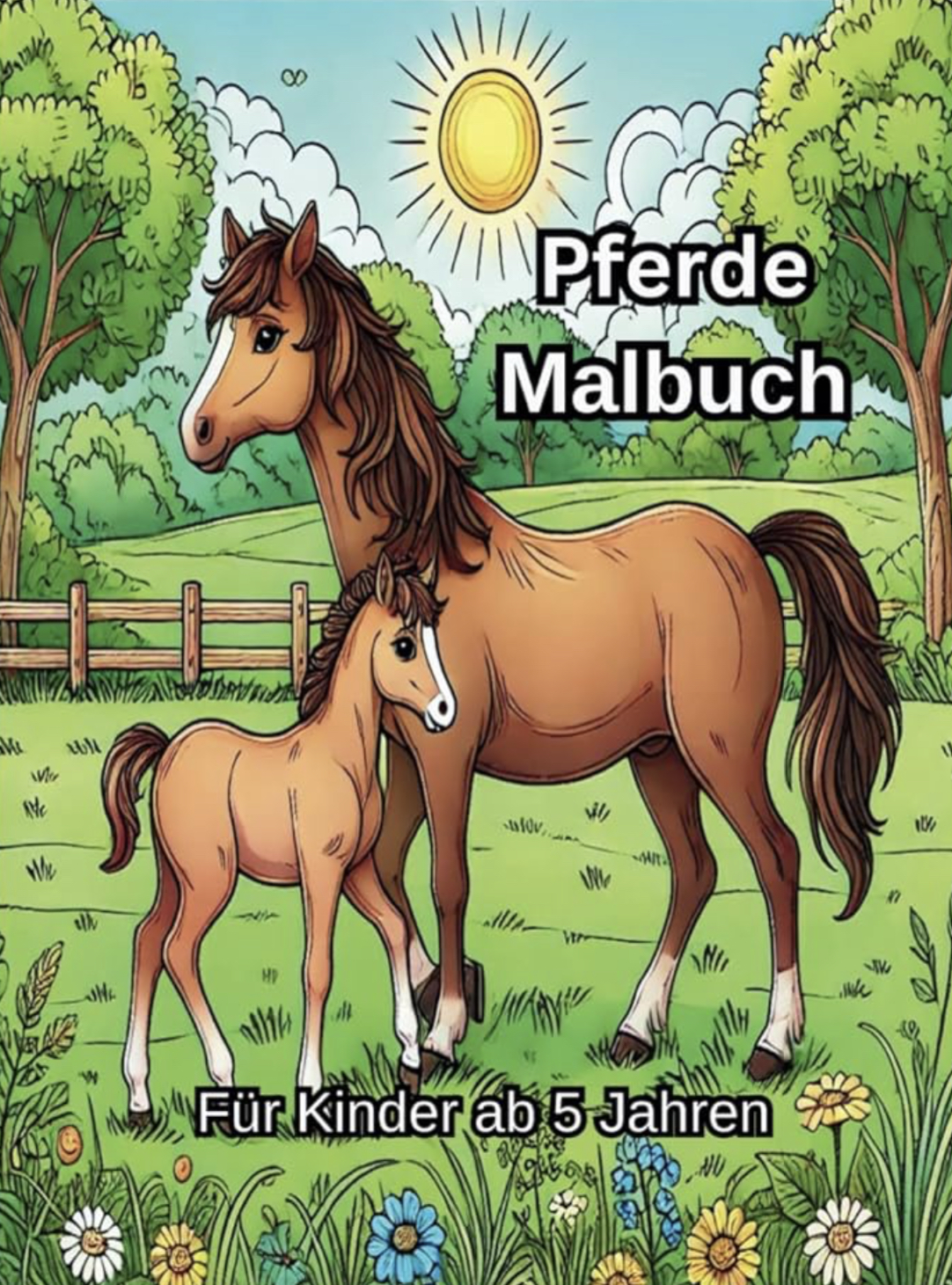 Pferde Malbuch