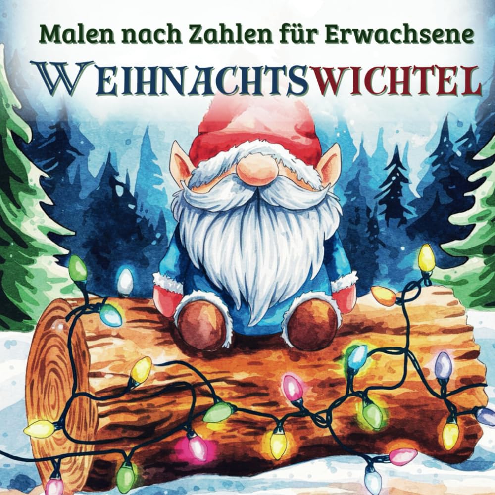 Malen nach Zahlen für Erwachsene Weihnachtswichtel