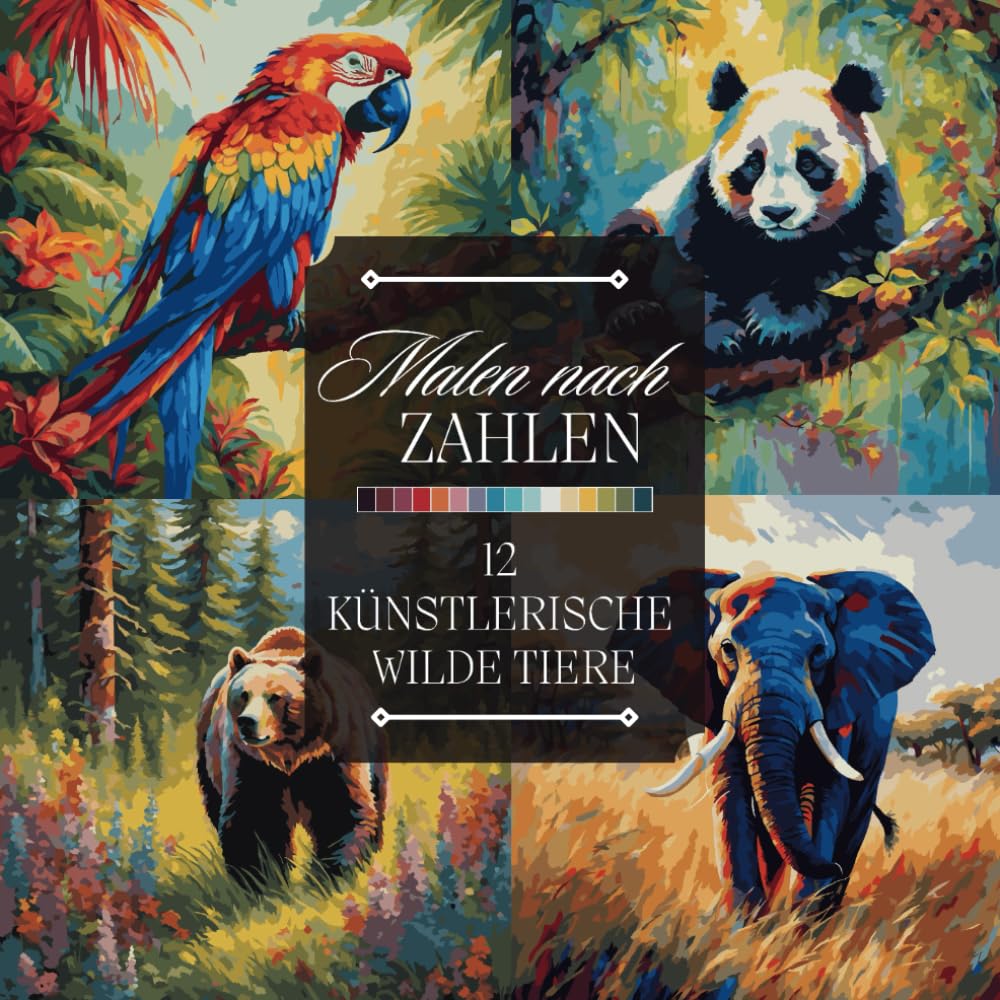Malen nach Zahlen Malbuch für Erwachsene