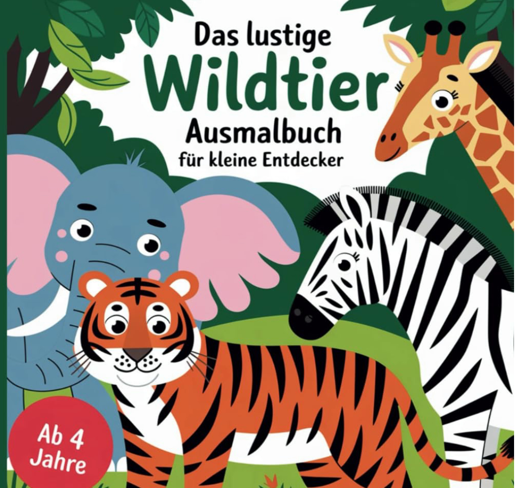 Das lustige Wildtier Ausmalbuch