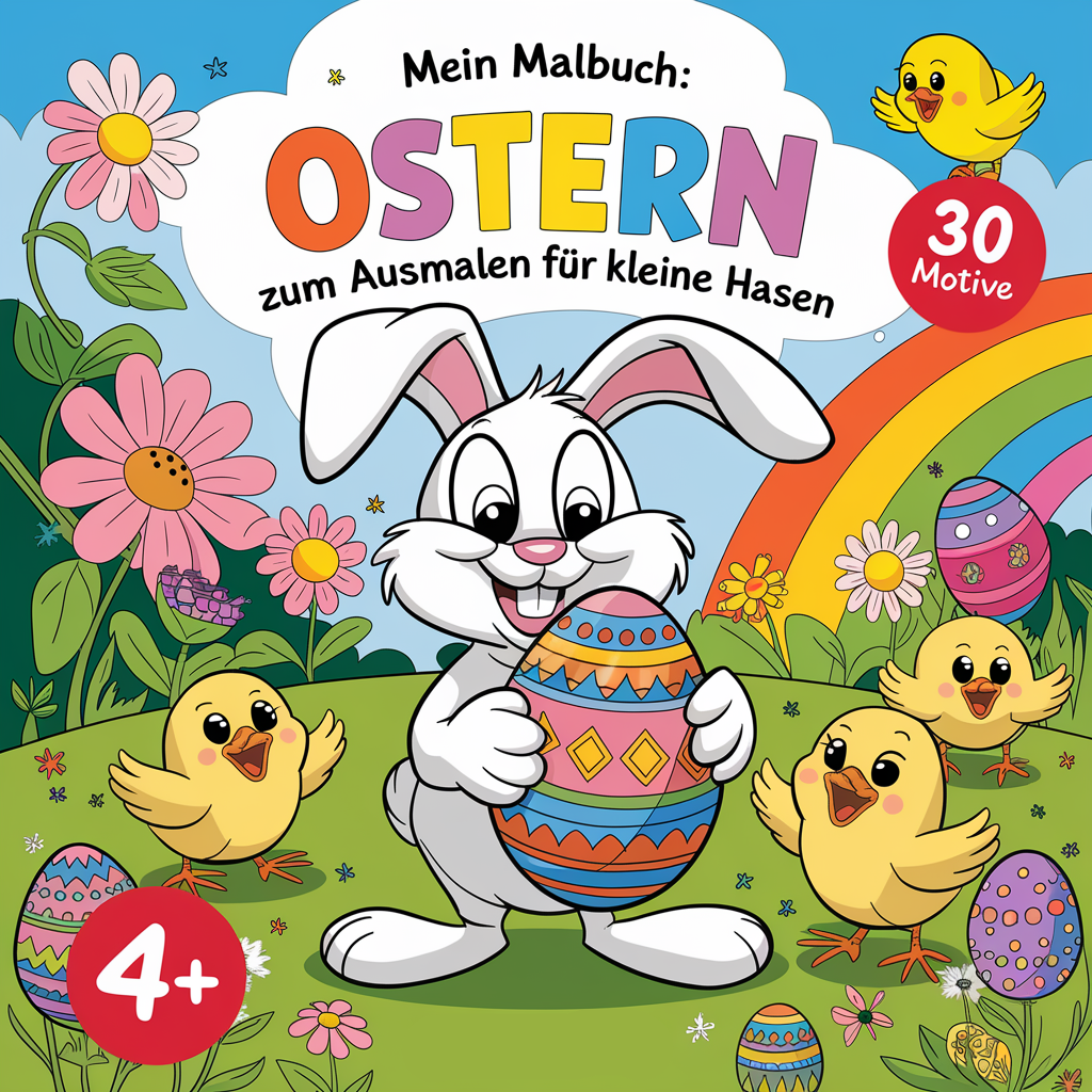 Mein Malbuch: Ostern zum Ausmalen für kleine Hasen