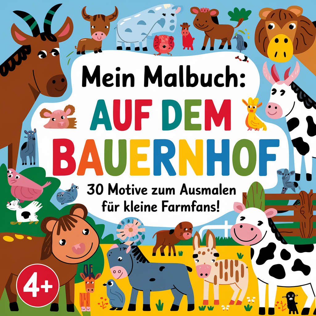 Mein Malbuch: Auf dem Bauernhof. 30 Motive zum Ausmalen für kleine Farmfans!