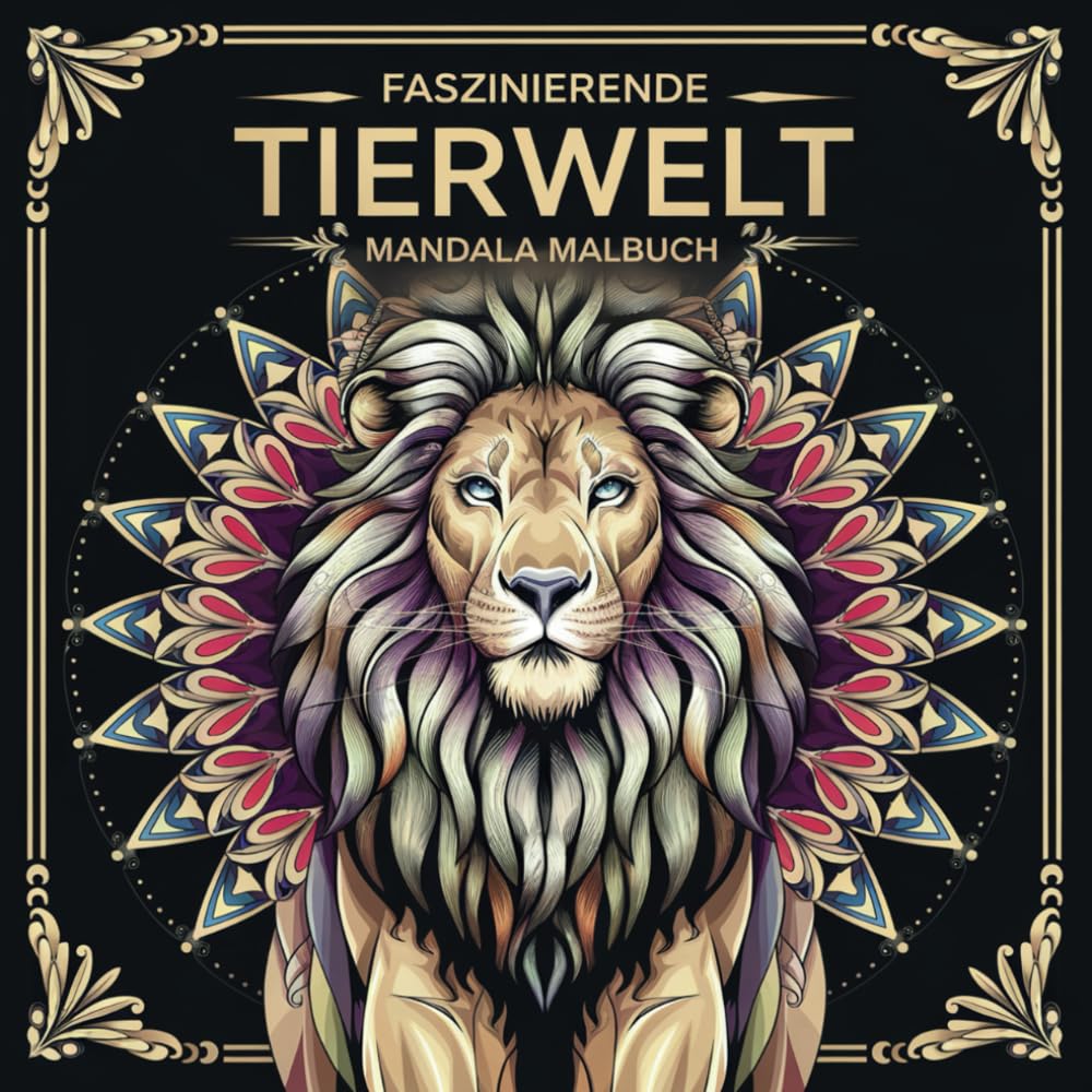 Faszinierende Tierwelt – Mandala Malbuch
