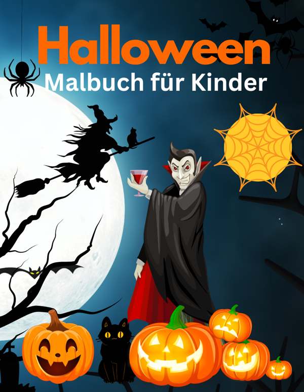 Halloween Malbuch für Kinder