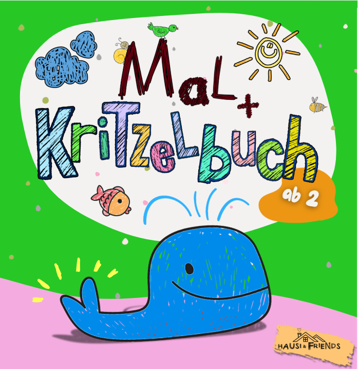 Großes Mal + Kritzelbuch für Mini-Künstler ab 2 Jahre