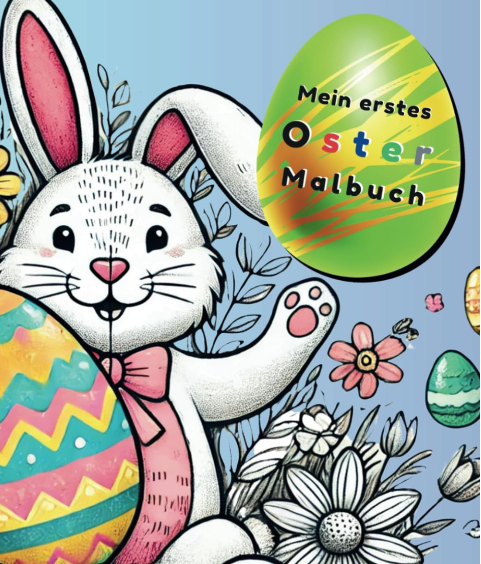 Oster Ausmalbuch für kleine Künstler ab 2 Jahren