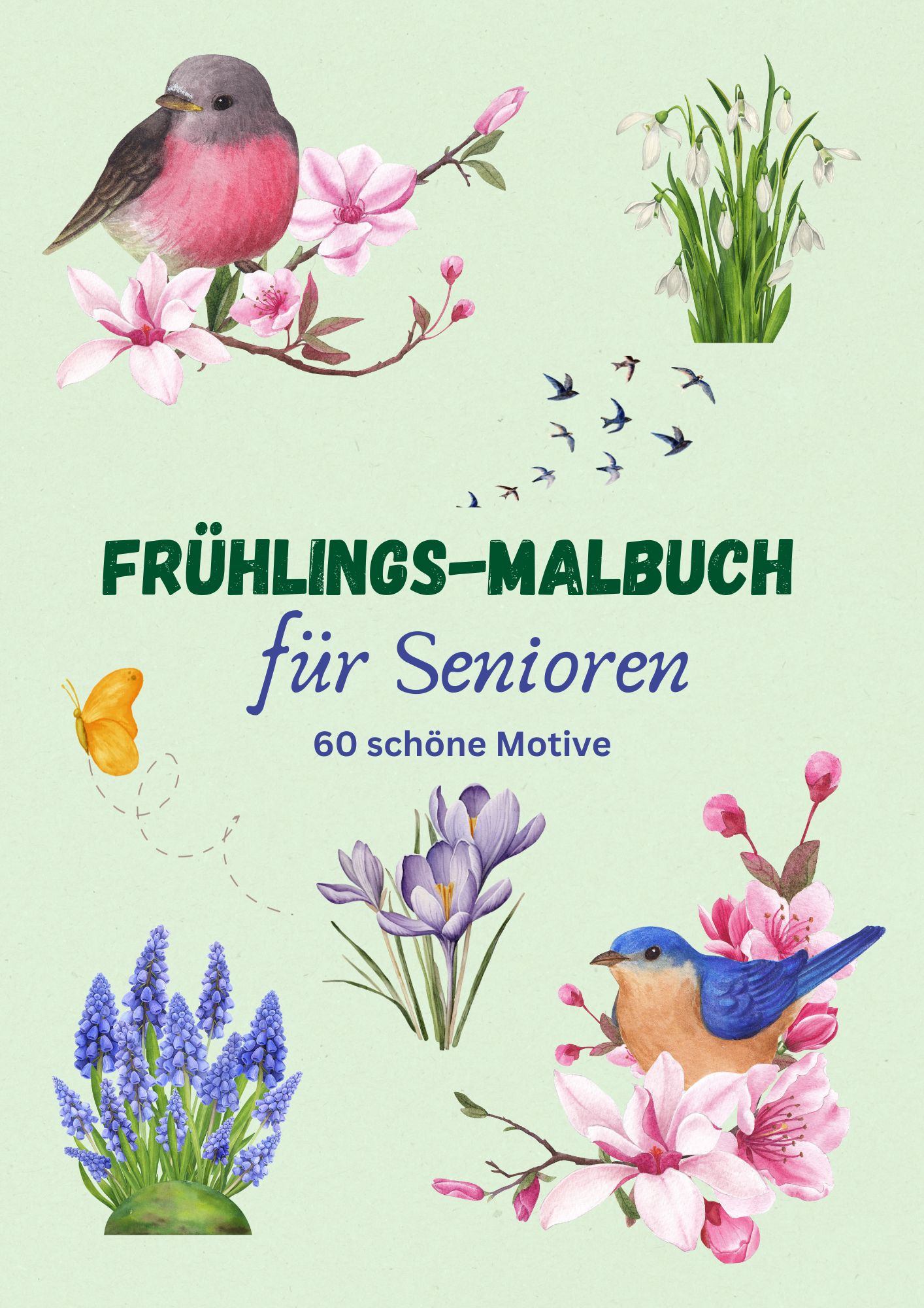 Frühlings-Malbuch für Senioren