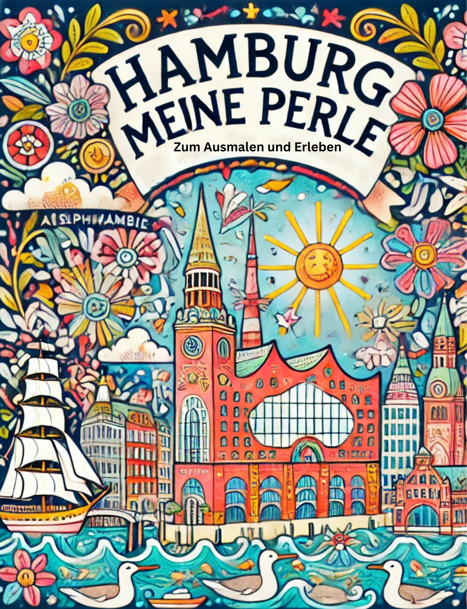 Hamburg meine Perle zum Ausmalen und Erleben