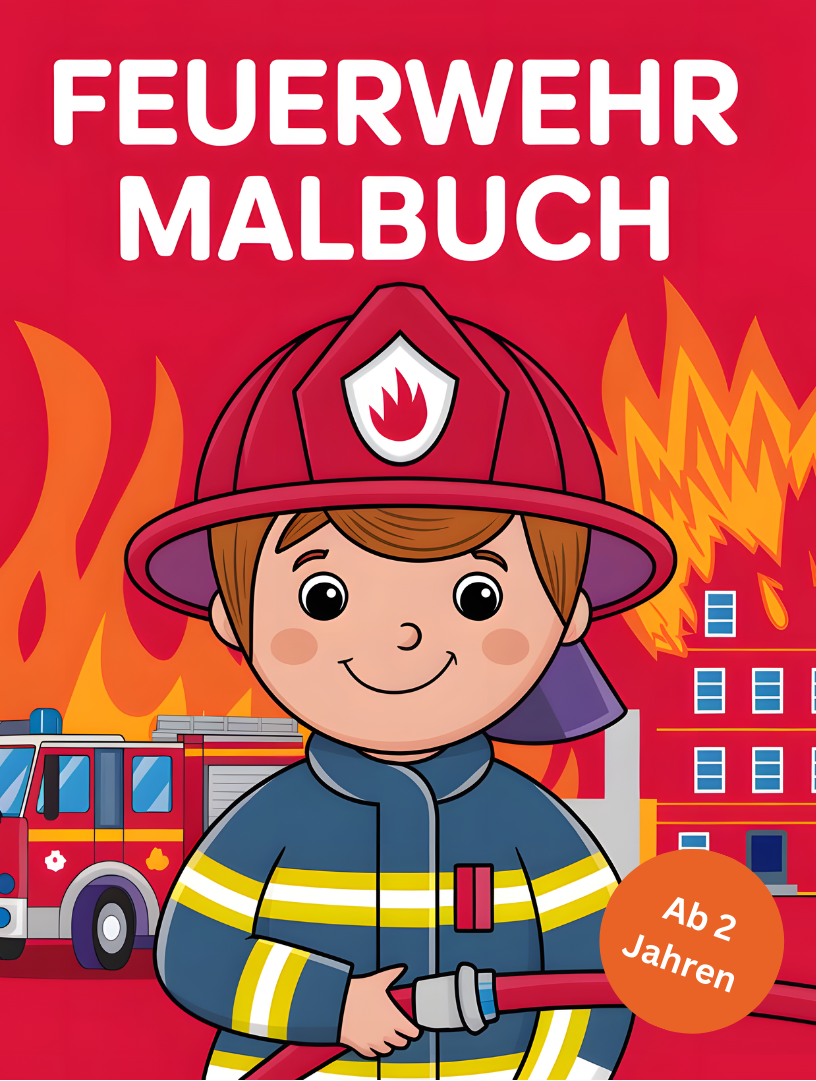 Mein erstes Feuerwehr Malbuch