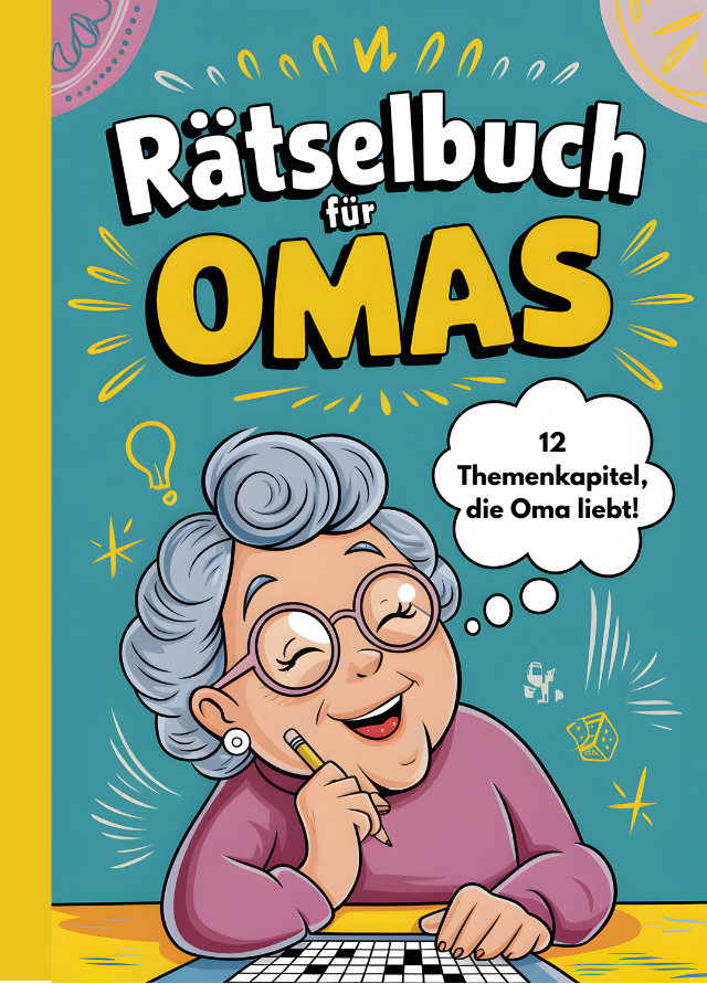 Das große Rätselbuch für Omas: 12 spannende Kapitel mit Rätselspaß und cleveren Alltagstipps rund ums Haus