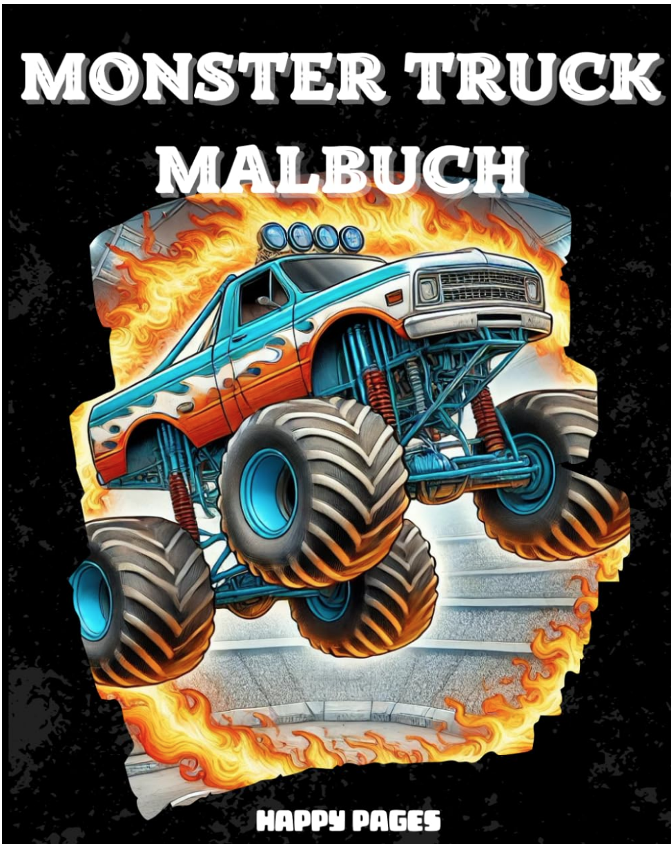 „Monster Truck Malbuch für Kinder“