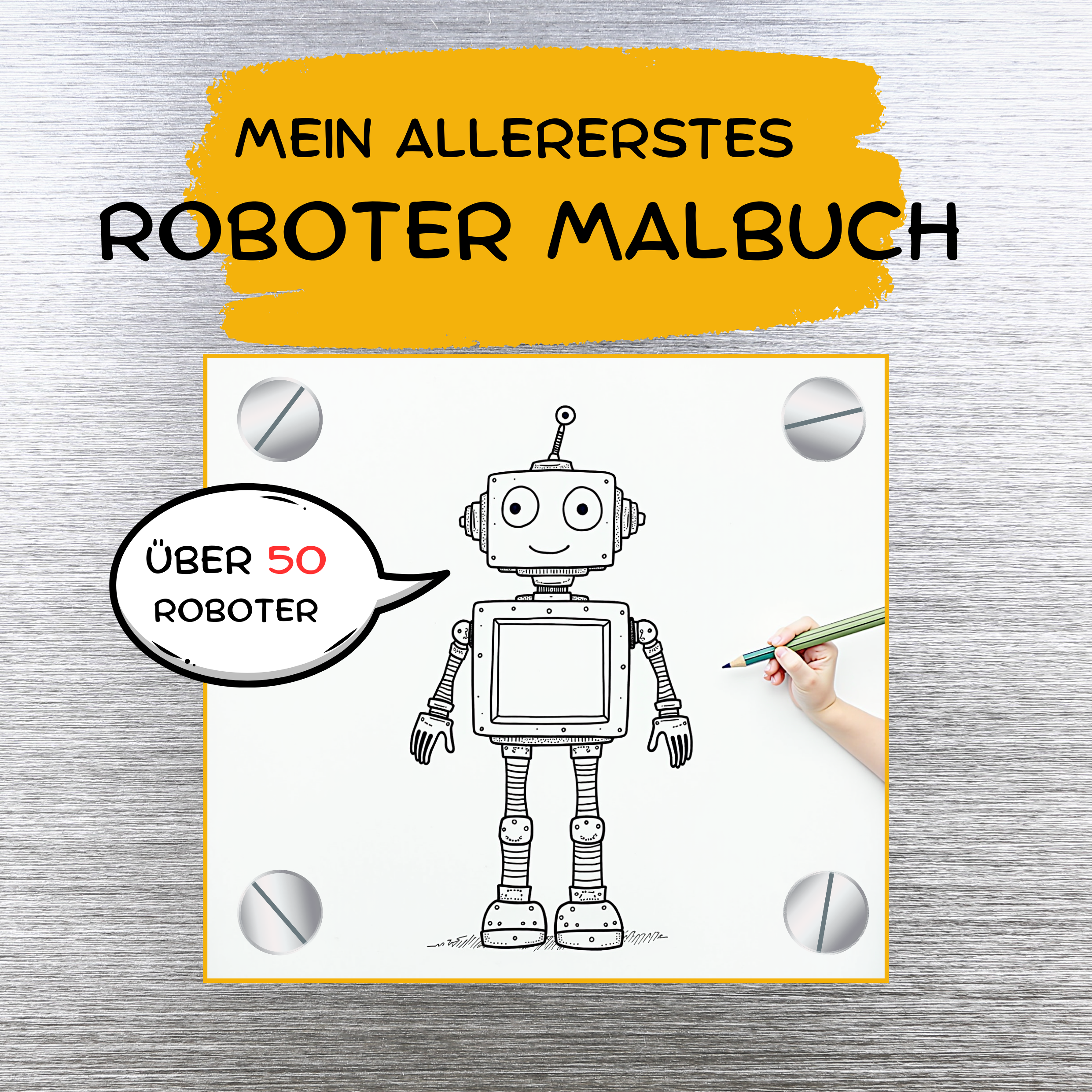Mein allererstes Roboter Malbuch