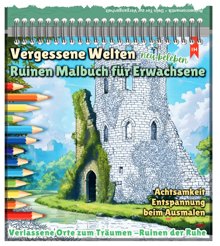 Vergessene Welten - Ruinen Malbuch für Erwachsene