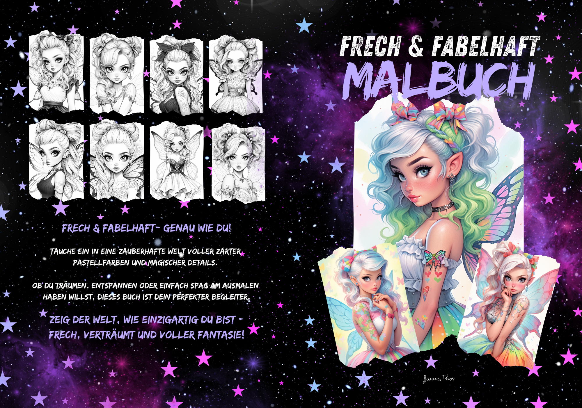 Frech & Fabelhaft Malbuch