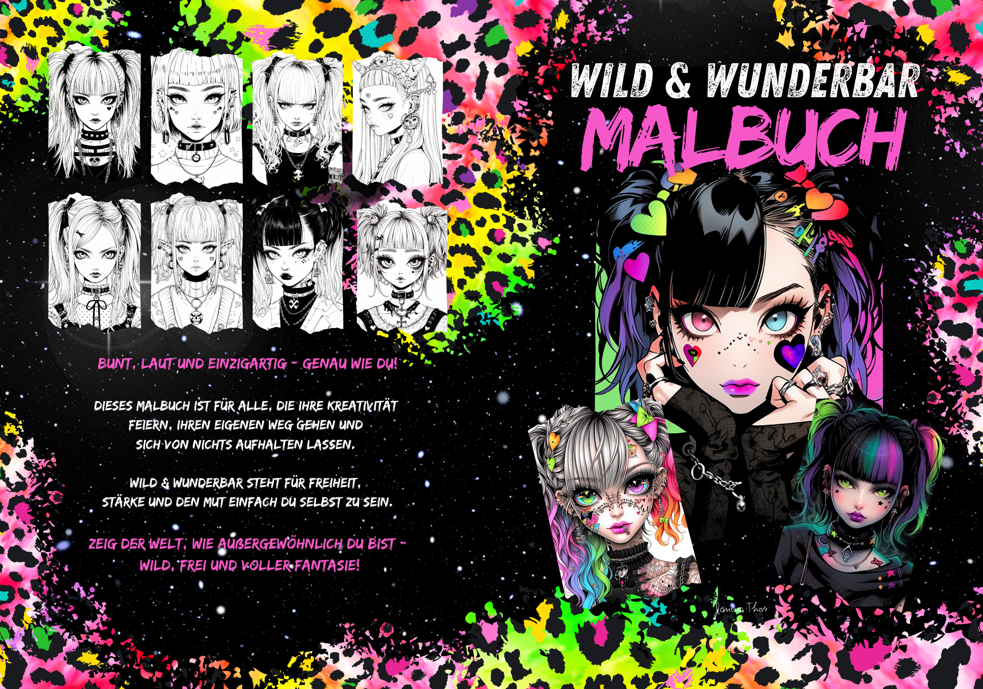 Wild & Wunderbar Malbuch