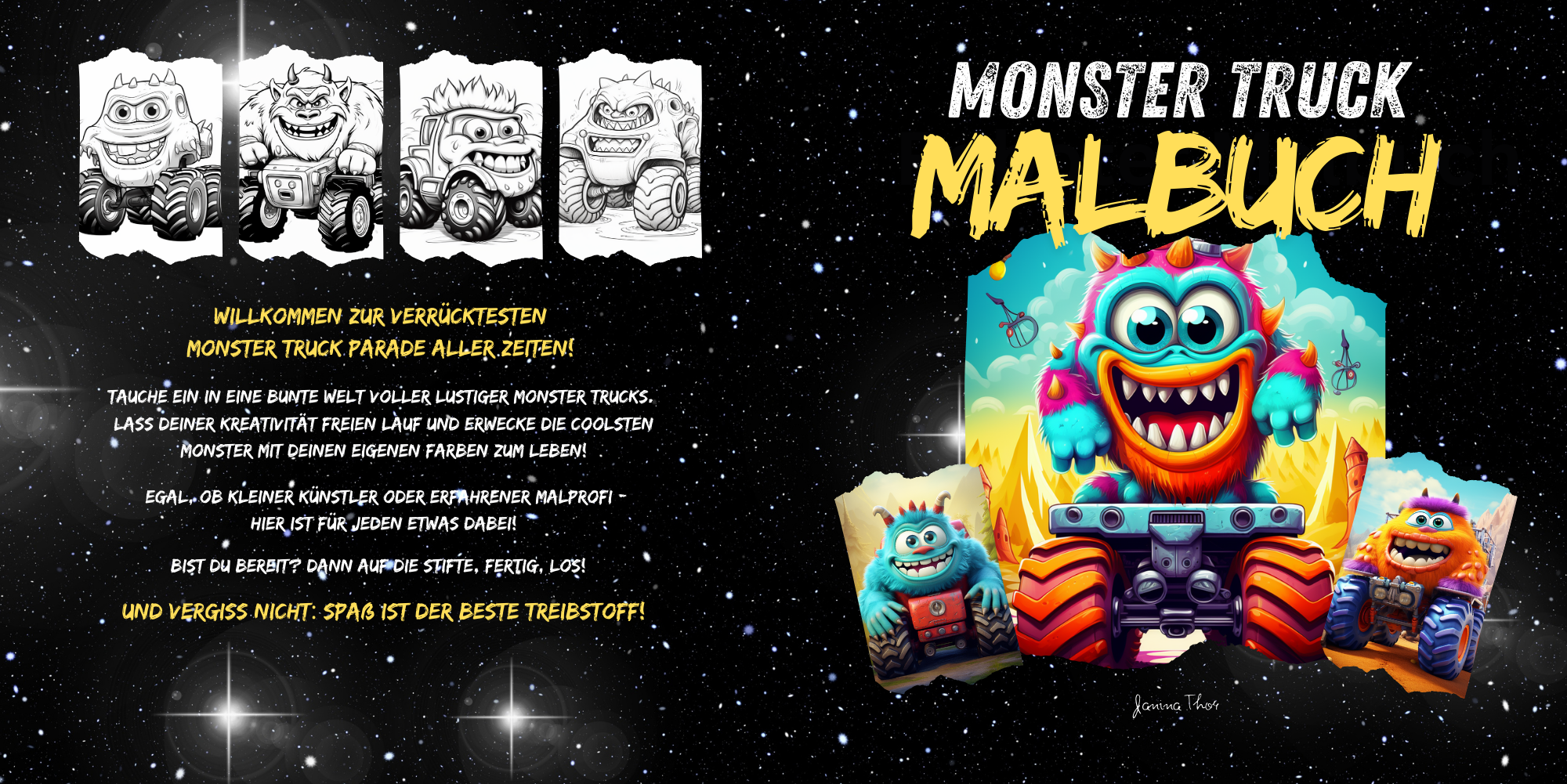 Monster Truck Malbuch