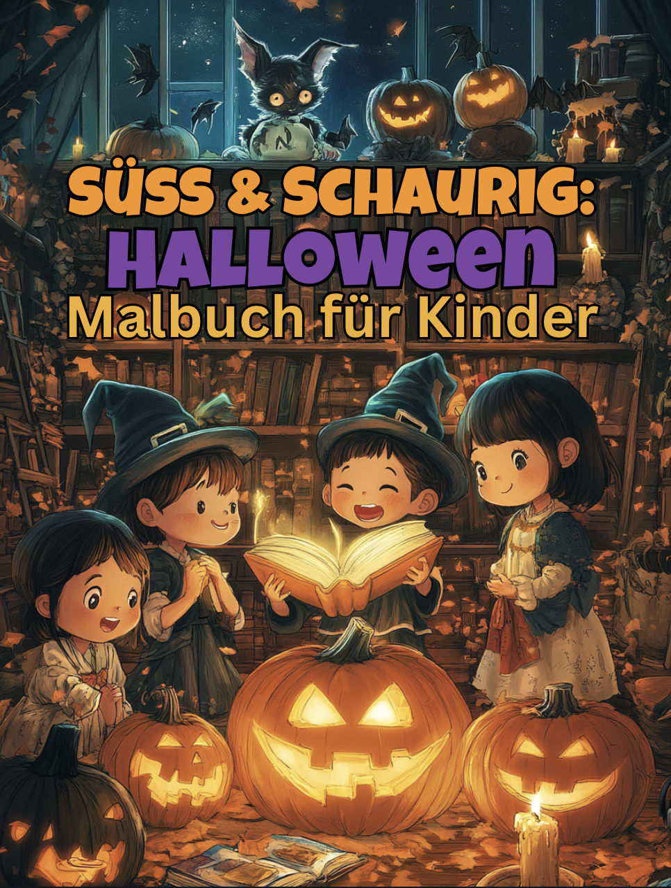 Süß & Schaurig: Halloween-Malbuch für Kinder