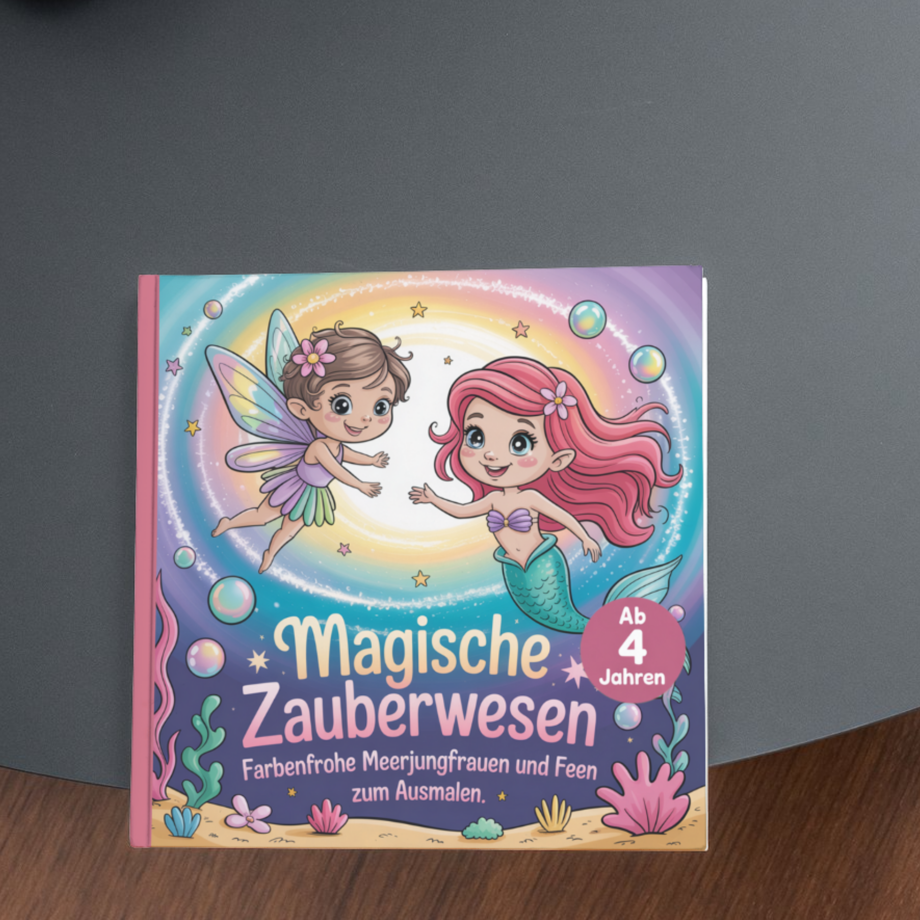 Magische Zauberwesen - farbenfrohe Meerjungfrauen und Feen zum Ausmalen ab 4 Jahren