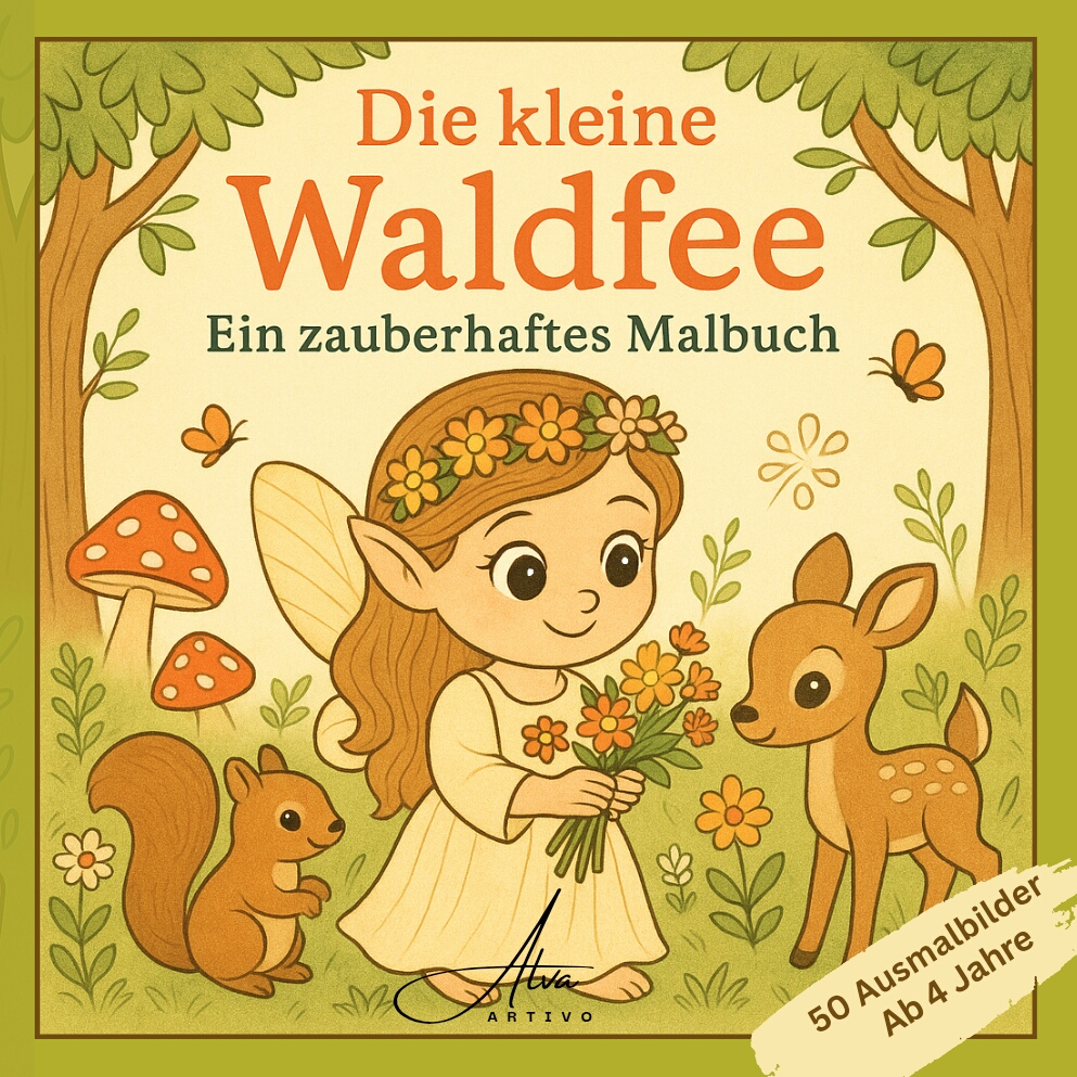 Die kleine Waldfee - Ein zauberhaften Malbuch