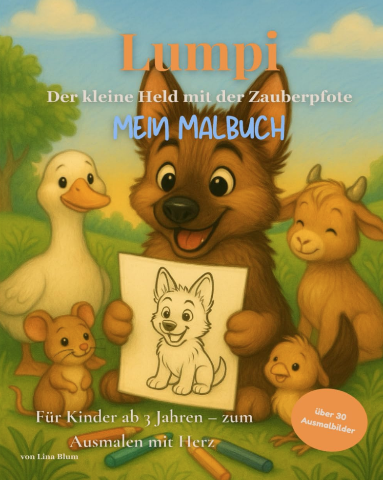 Lumpi - Der kleine Held mit der Zauberpfote - Mein Malbuch