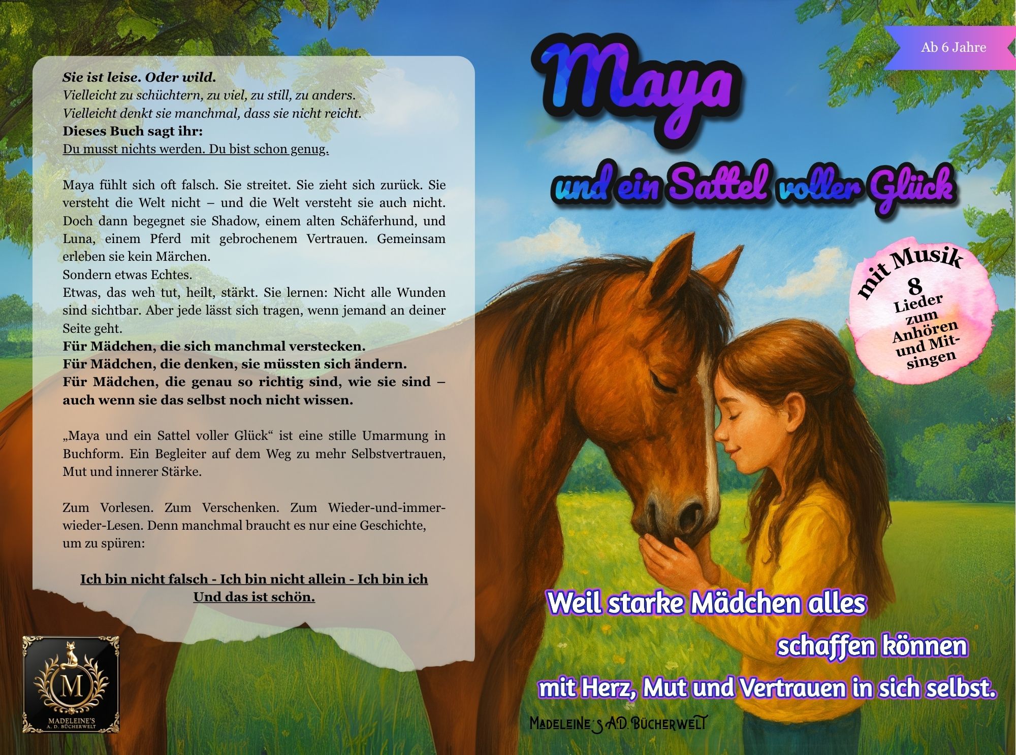 Maya und ein Sattel voller Glück