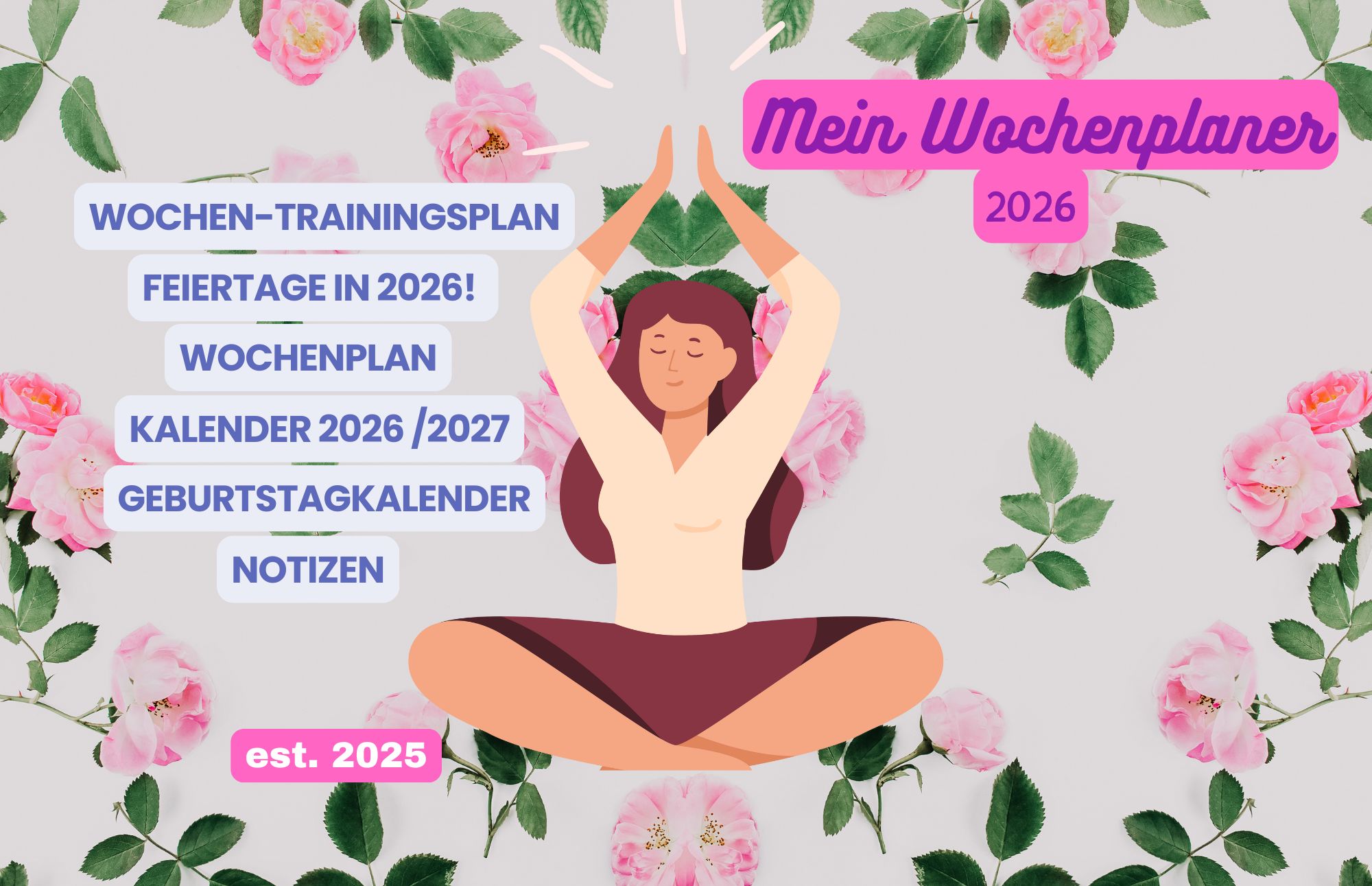 Mein Wochenplaner für 2026