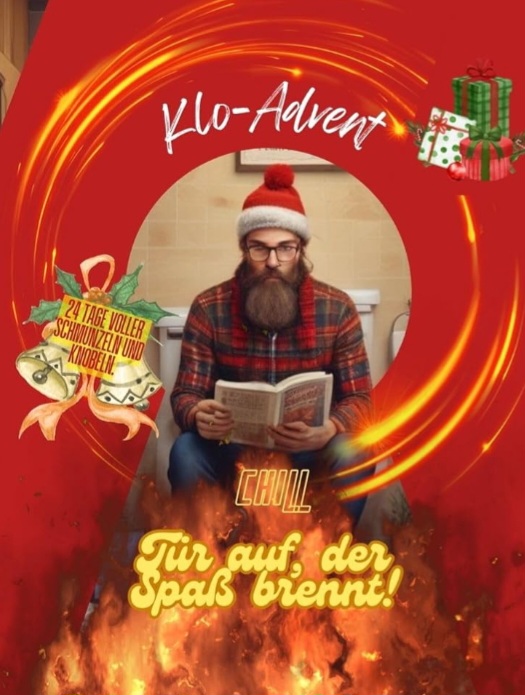 Klo-Advent: Tür auf, der Spaß brennt!