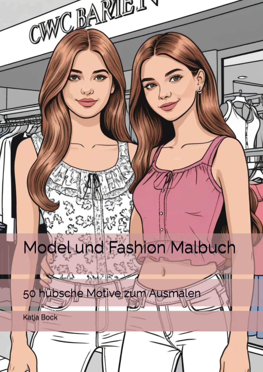Model und Fashion Malbuch