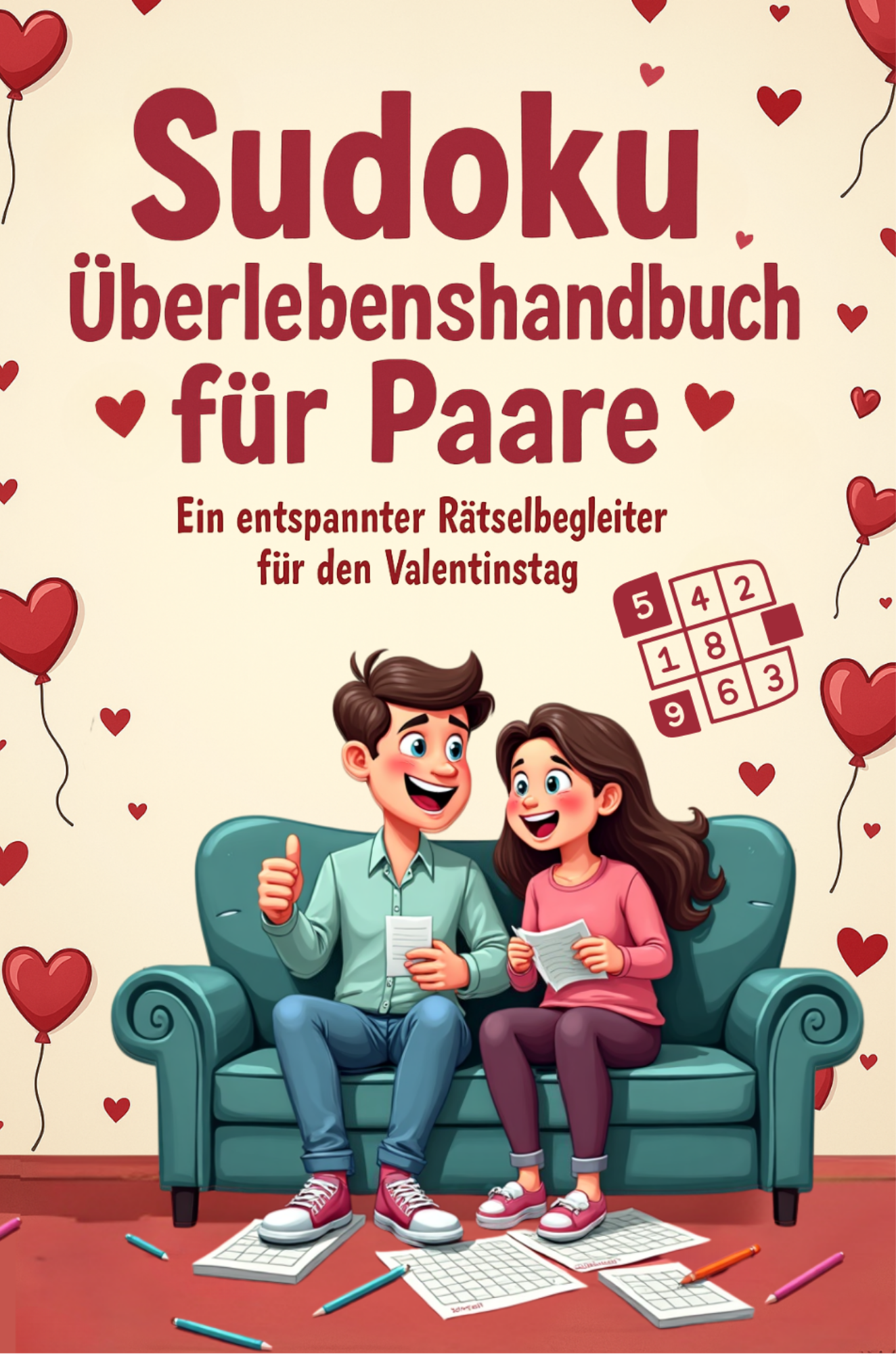 Sudoku Überlebenshandbuch für Paare – Ein entspannter Rätselbegleiter für den Valentinstag