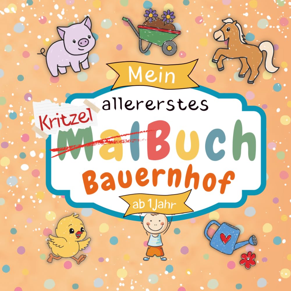 Kritzelbuch ab 1 Jahr - Bauernhof